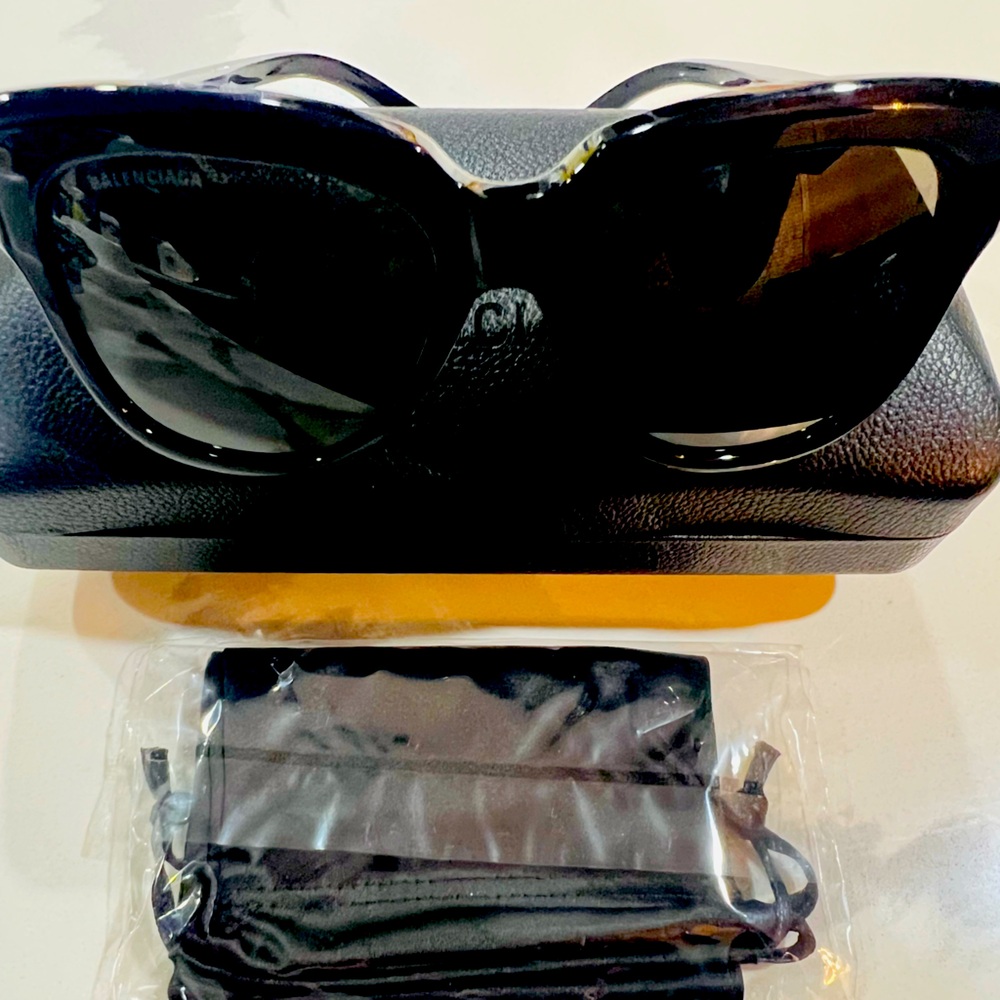 Balenciaga Glossy Black Sunglasses